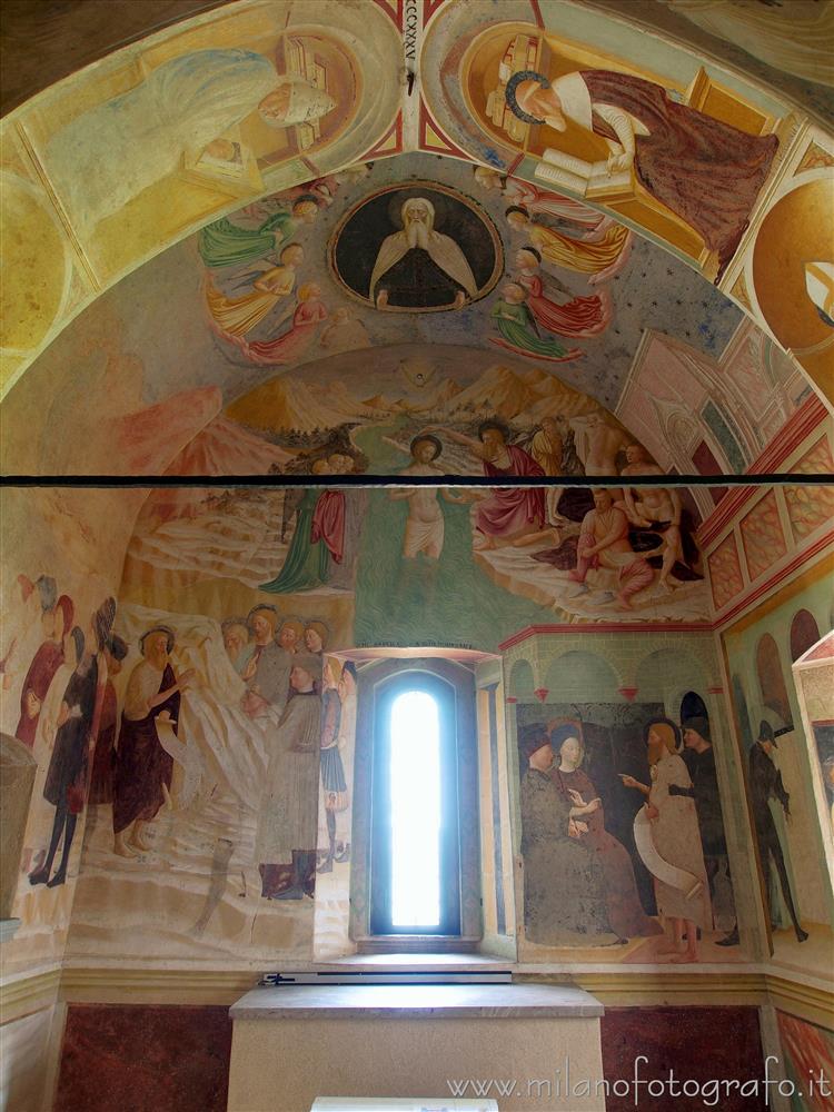 Castiglione Olona (Varese, Italy) - Back wall of the baptistery of the Collegiata